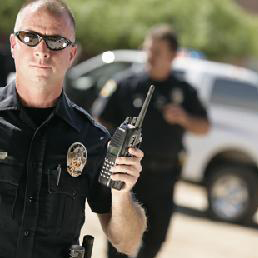 Police Using Communication Equipment